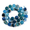 Natural Agate Beads Strands G-T131-82B-17-2