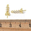 Brass Micro Pave Cubic Zirconia Peg Bails Charms KK-D324-25G-3