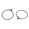 316L Surgical Stainless Steel Hoop Earring Findings STAS-G130-03B-16MM-2