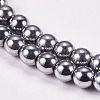 Electroplate Non-magnetic Synthetic Hematite Beads Strands X-G-J169A-4mm-02-3