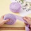 2 Rolls 2 Sizes Polyester Elastic Ribbon EW-TA0001-02E-6