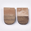 Resin & Walnut Wood Pendants LS-RESI-S358-34B-2