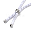 Twisted Nylon Cord Silder Bracelets DIY-B066-03P-23-3