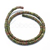 Natural Unakite Beads Strands G-F631-A12-2