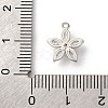 Brass Micro Pave Cubic Zirconia Charms KK-D371-04F-P-3