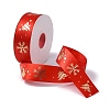 25 Yards Christmas Theme Printed Polyester Ribbon OCOR-C004-04B-1