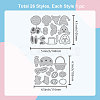 Easter Theme Carbon Steel Cutting Dies Stencils DIY-WH0309-1636-6