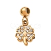 304 Stainless Steel Micro Pave Clear Cubic Zirconia Pendants CU-CBAB6EC-12G-1