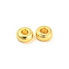 Brass Flat Round Spacer Beads KK-M085-19G-NR-4