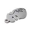 Tarnish Resistant 304 Stainless Steel Pendants STAS-F271-09B-P-3