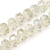 Transparent Electroplate Glass Beads Strands EGLA-P062-01A-HR04-1