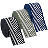 3Pcs 3 Colors Polyester Arrow Ribbon OCOR-BC0006-71-1