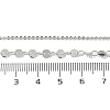 Brass Cable & Flat Sequin Chains Necklaces for Women NJEW-D302-40P-5