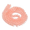 Baking Paint Imitation Jade Glass Round Bead Strands X1-DGLA-Q021-8mm-03-3