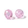 Eco-Friendly Transparent Acrylic Beads PL642-10-3