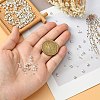 300Pcs 3 Style Iron & Brass Crimp Beads Covers KK-YW0002-16-3