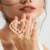 1Pc Alloy Adjustable Cuff Rings RJEW-LP0005-04-3