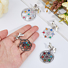 4Pcs 4 Styles Bowknot Brass Brooches JEWB-FH00036-3