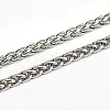 Tarnish Resistant 304 Stainless Steel Wheat Chains CHS-L001-30-5mm-1