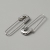 Exquisite Alloy Safety Pin Shape Hoop Earrings for Women EJEW-WH0001-17P-2