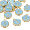 Golden Plated Alloy Enamel Charms X-ENAM-S118-04I-4