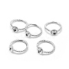 Brass Finger Cup Peg Ring Settings KK-L184-58P-4