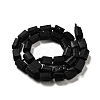 Natural Black Tourmaline Beads Strands G-F716-01-3