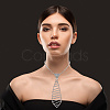 Rhinestone Cup Chain Necklaces NJEW-WH20003-004-3