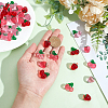 48Pcs 6 Colors Transparent Resin Pendants RESI-AR0001-55-3