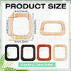 8Pcs 4 Colors Wooden Bag Handles FIND-PH0059-54-2