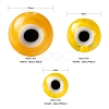 3 Strands 3 Style Handmade Evil Eye Lampwork Round Bead Strands LAMP-LS0001-12G-3