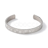 Non-Tarnish 304 Stainless Steel Star Cuff Bangles BJEW-F464-P-02-1
