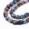 Natural Regalite/Imperial Jasper/Sea Sediment Jasper Beads Strands G-Z008-01B-3