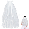 Organza Bridal Veils AJEW-WH20020-254B-1