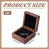 Wood Commemorative Coin Storage Magnetic Boxes CON-WH0133-009B-2