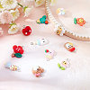 36Pcs 12 Style Resin Pendants RESI-SC0002-14-4