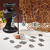 24Pcs 12 Styles Synthetic Turquoise Pendants PALLOY-PH0002-20-5