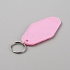 Plastic Blank Motel Keychain KEYC-WH0034-29B-2