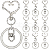 18Pcs Alloy Swivel Keychain Clasps KEYC-SP0001-48B-P-1