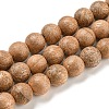 Natural Wood Beads Strands WOOD-F008-05-A-2