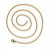 PVD Vacuum Plating 304 Stainless Steel Curb Chain Necklace NJEW-S420-001A-G-3