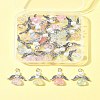 30Pcs Angel Acrylic & Glass Pendant PALLOY-FZ00016-11
