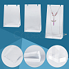 3Pcs 3 Sizes Transparent Acrylic Necklace Display Stands NDIS-WH0009-18-3