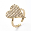 Adjustable Brass Cuff Finger Rings RJEW-G096-02G-1