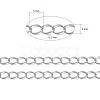 Brass Twisted Chains CHC-Q001-5x4mm-P-3
