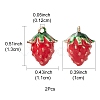 2Pcs Brass Enamel Charms KK-YW0001-79-3