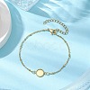 304 Stainless Steel Round Cabochon Setting Bracelets BJEW-JB11092-01-2