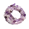 Natural Purple Rutilated Quartz Beads Strands G-P568-C08-01-3