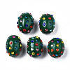 Polymer Clay Rhinestone Beads RB-T017-32F-1