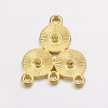 Alloy Rhinestone Connector Settings X-EA10684Y-G-1